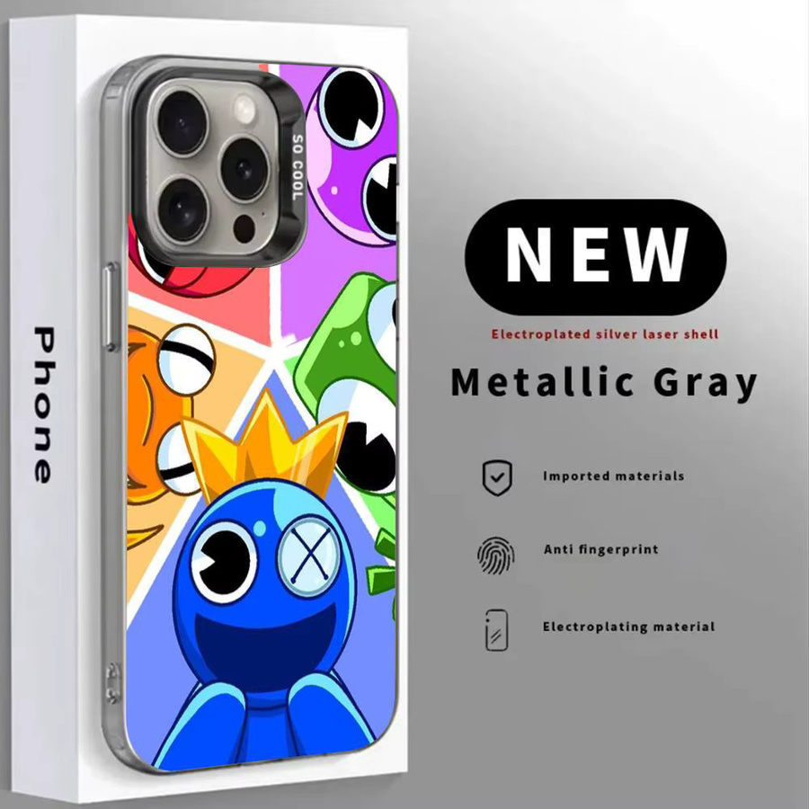 R-Rainbow F-Friends Stoßfeste Handyhülle für iPhone 11 bis iPhone 17 Pro Max Plus in Schwarz Weiß Multicolour - Bild 3