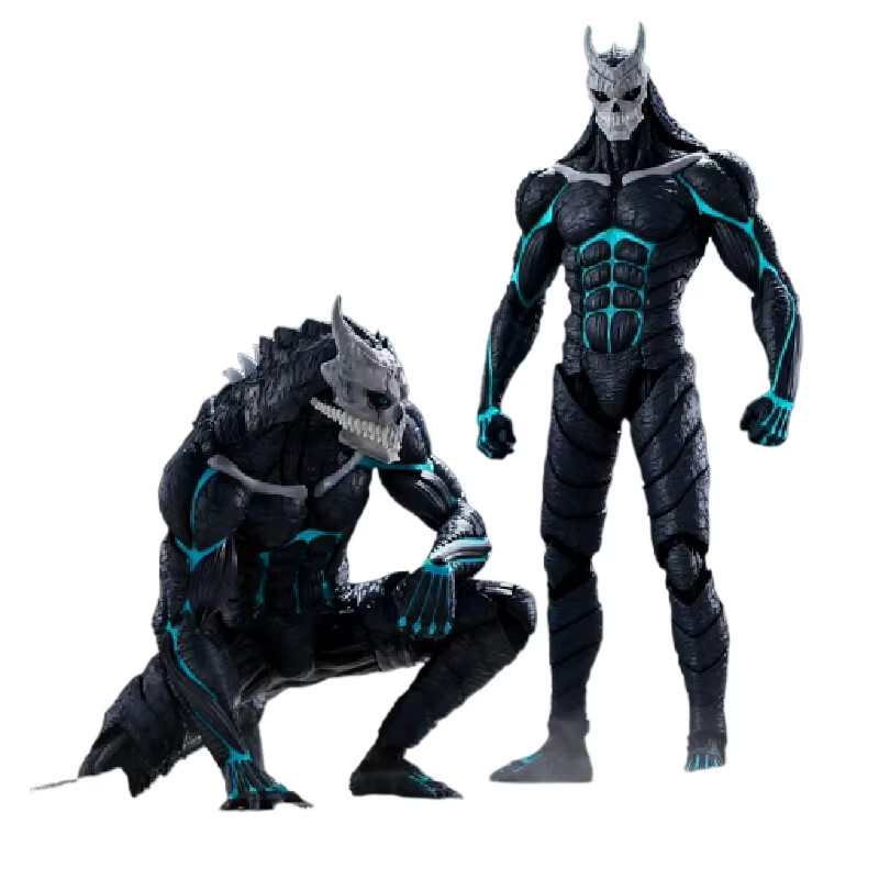 Bandai Anime Kaiju Nr. 8 Actionfigur Monster Hibino Kafuka Modell in Schwarz und Blau zur Desktop Dekoration - Bild 4