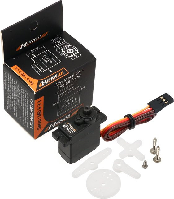 Henge md933 md922 digitale drehmoments ervos metall getriebes ervos, Zubehör, Schwarz - Bild 1