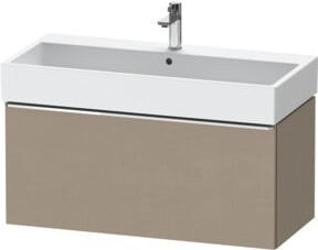 Duravit Waschtischunterschrank D-Neo wandhängend in Beige, B: 98,4 cm, T: 44,2 cm, H: 44,0 cm - Bild 1