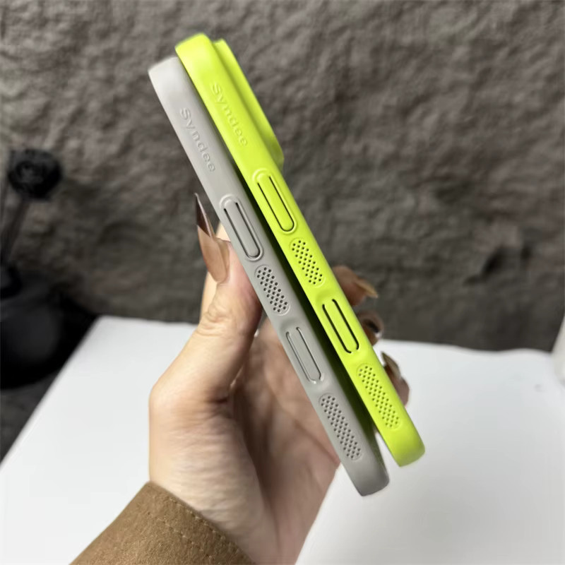 SUNWARD MagSafe Magnetgehäuse mit Wärmeableitungs-Mesh und Glaslinsenschutz für iPhone 12 bis 17 Pro Max Air Plus, Schwarz und Grün - Bild 3