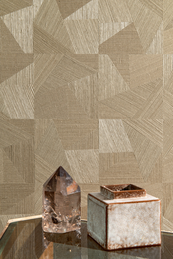 CMO Paris Tapete Sisal Eclat in Beige mit modernem geometrischem Design - Bild 1
