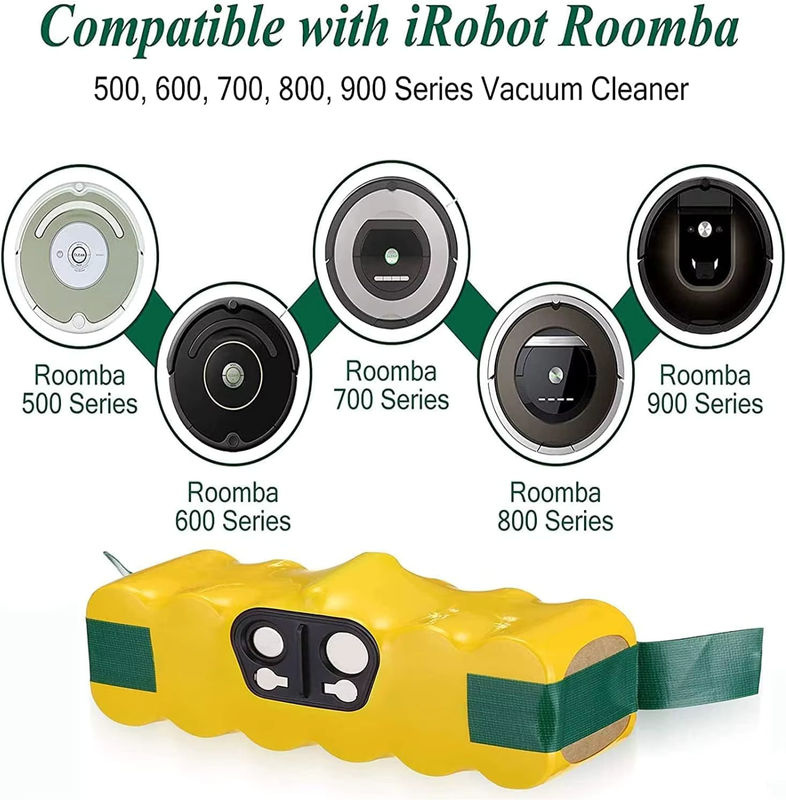 Bonacell Ersatzakku für iRobot Roomba 500 600 700 800 Serie, Li-Ion, 14,4 V, 5,0 Ah - Bild 5