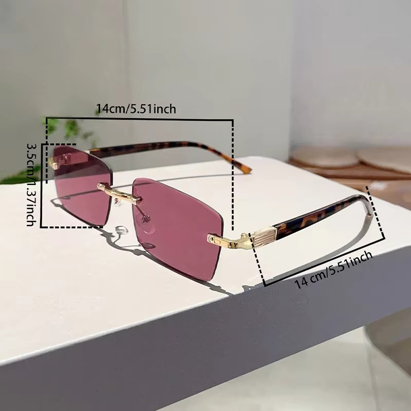 KAMMPT Sonnenbrille, randlos, rechteckig, Metall, Unisex - Bild 3