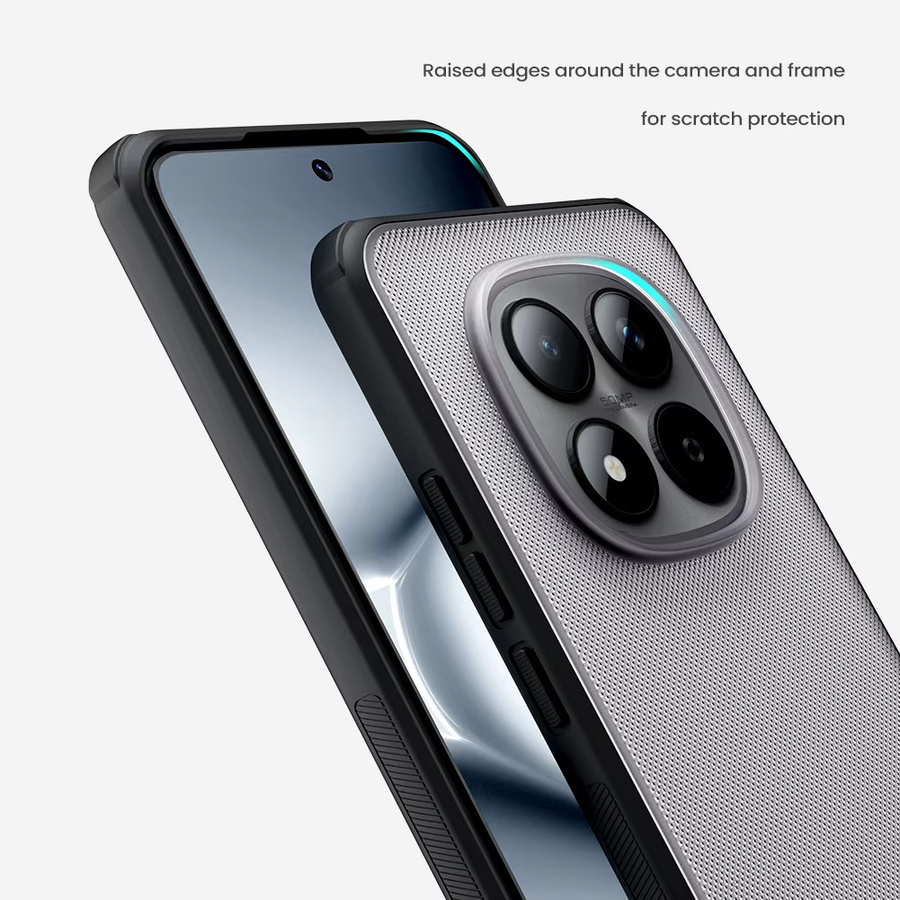 Nillkin Super Frosted Shield Pro Schutzhülle für Xiaomi Redmi Note 15 Pro 5G aus TPU und PC in Schwarz und Transparent - Bild 5