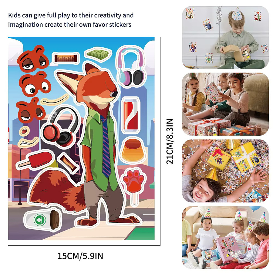 Disney Zootopia Puzzle Aufkleber, Bunt / Mehrfarbig - Bild 3