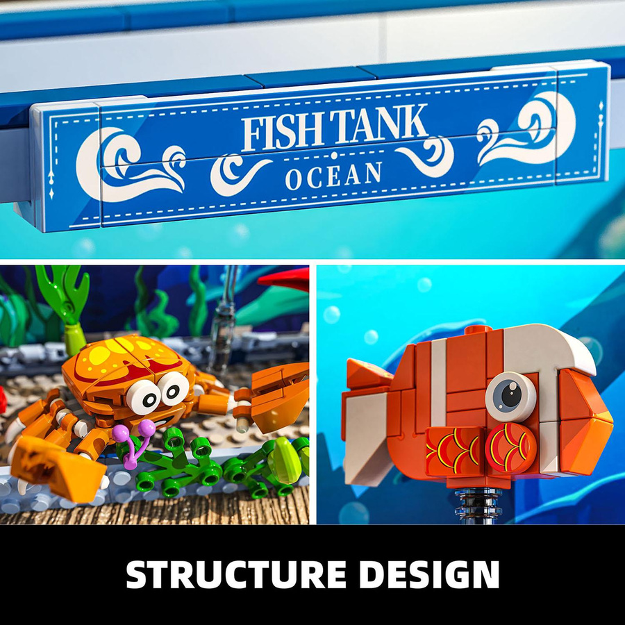 YCOLE Aquarium Bausteine Spielzeugset 391 Teile - Bild 5