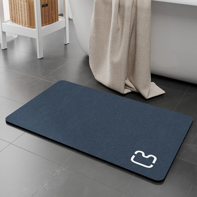 Rutschfeste Kieselgur Badezimmer Matte von Yiran Furniture, schnell trocknende und saugfähige Fußmatte für die Toilette, B/B: 60 x 90 cm - Bild 1
