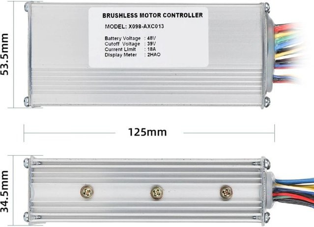 Engwe EP2 Pro 48V E-Bike Controller Ersatzteil AA26 in Silber - Bild 1