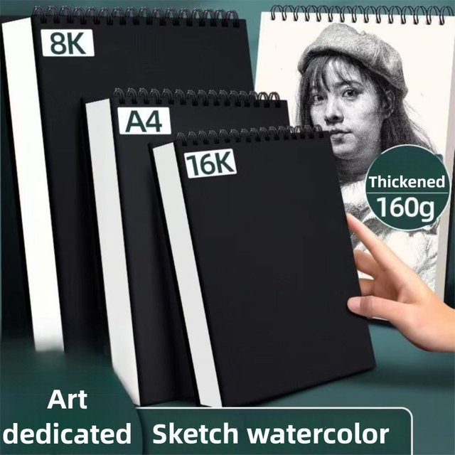 Emenne Skizzenbuch mit 30 Blatt, spiralgebundenes Zeichenpapier für Künstler, säurefrei und umweltfreundlich, Format A6 - Bild 1