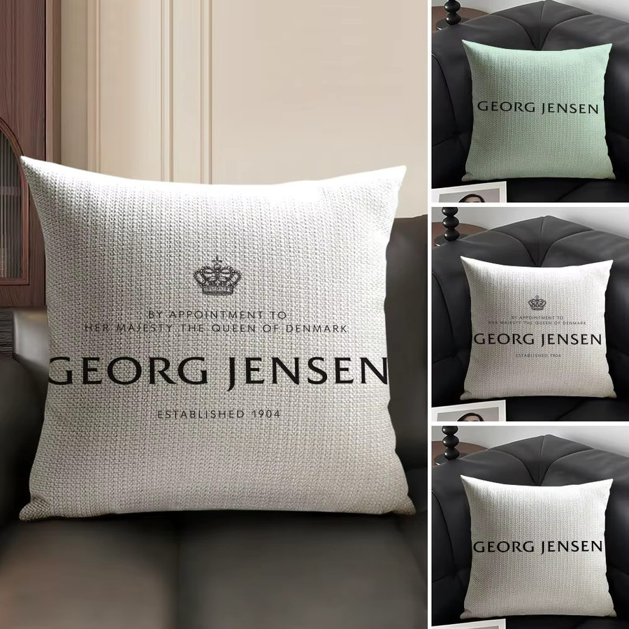 Georg J-Jensen Kissenbezug Sommer-Leinen aus Bio-Stoff mit doppelseitigem Grafik-Druck, quadratisch, Breite: 30 cm, Höhe: 30 cm - Bild 2