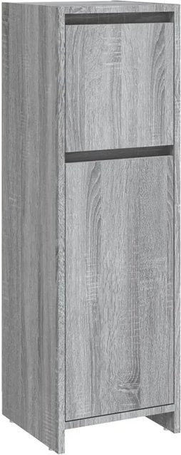 vidaXL Badschrank Grau aus Holzwerkstoff mit Türen und Fächern B/T/H: 30 x 30 x 95 cm - Bild 1