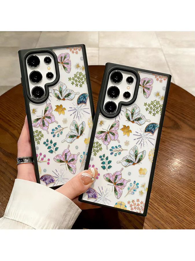 Bunte Schmetterling Handyhülle für Samsung Galaxy A56 5G A16 A15 A05 A07 A17 A55 A54 A36 A13 A26, transparente Schutzhülle mit buntem Design - Bild 7