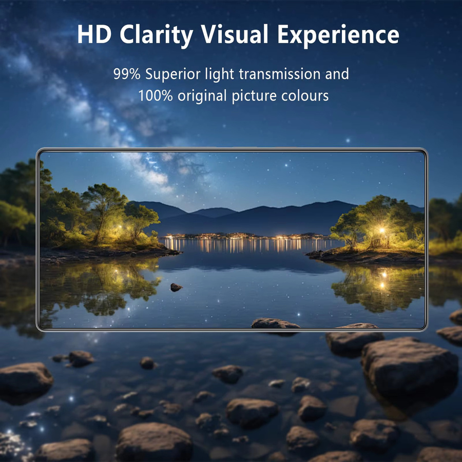 3er-Pack Nubia RedMagic 11 Pro und 11S Pro Displayschutzfolie aus gehärtetem Glas, Kristall-HD-Mica, 9H, transparent - Bild 2