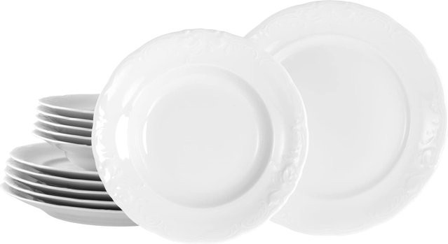 CreaTable Frederike Tafelservice 12-teilig in Weiss - Bild 1