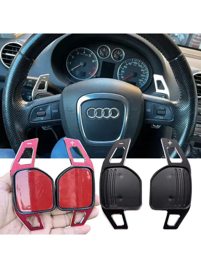 DSG Paddle Shifter Lenkradpaddel Verlängerung für Audi A3 8P, A4 B8, A5, A6 C6, Q5, S3, S6, TTS MK2 8J, R8 und Avant - Bild 4