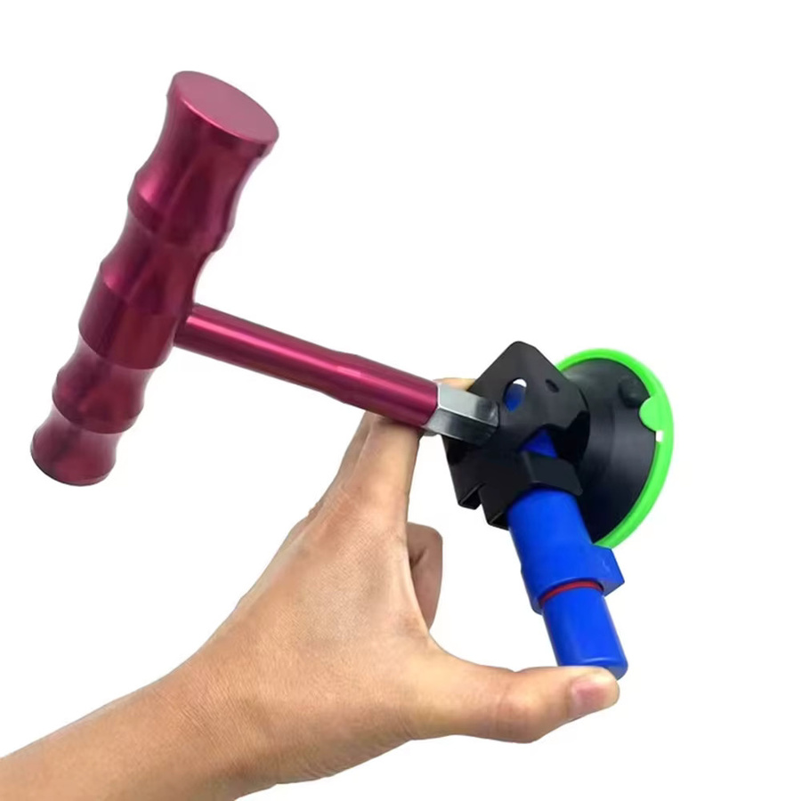 Besper T-Griff Vakuum Saugnapf Dent Puller mit Handpumpe zur Autokarosserie-Dellenentfernung, Multicolor - Bild 2