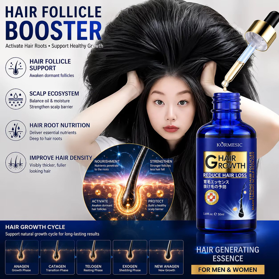 KORMESIC Haarwuchsserum Kopfhaut-Pflegeöl, 50 ml, Unisex - Bild 2