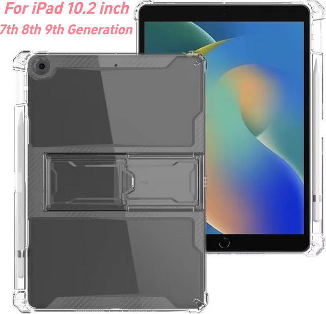 ZNOVAY Sturzsichere transparente Schutzhülle für iPad 10,2 Zoll (iPad 7., 8. und 9. Generation) - Bild 1