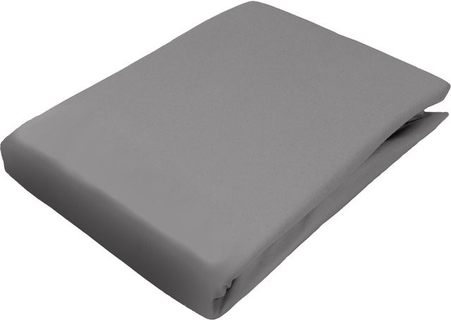 Dormisette Spannbetttuch Biber aus Baumwolle Grau B/B: 180 x 200 cm - Bild 1