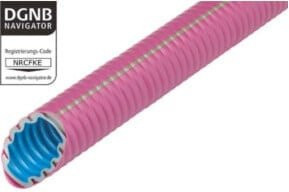 Fränkische Kunststoffwellrohr biegsam in Pink - Bild 1