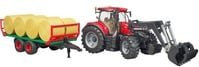 Bruder Case IH Optum 300CVX mit Frontlader und Ballentransport 1:16 Modellfahrzeug - Bild 2