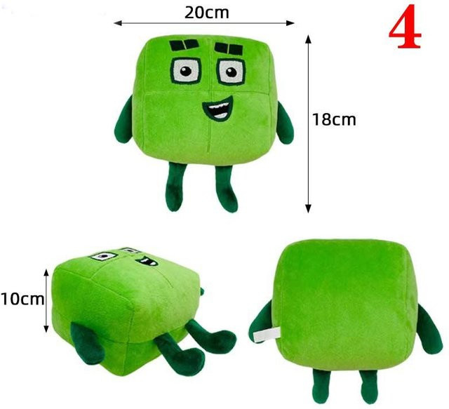 Numberblocks Plüschtiere, Stoffpuppen, 4-teiliges Set - Bild 1