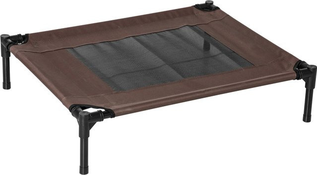 PawHut Outdoor-Hundebett aus robustem 600D Oxford Stoff in Braun mit Metallgestell für Hunde und Katzen, B/T/H: 76 x 61 x 18 cm - Bild 1