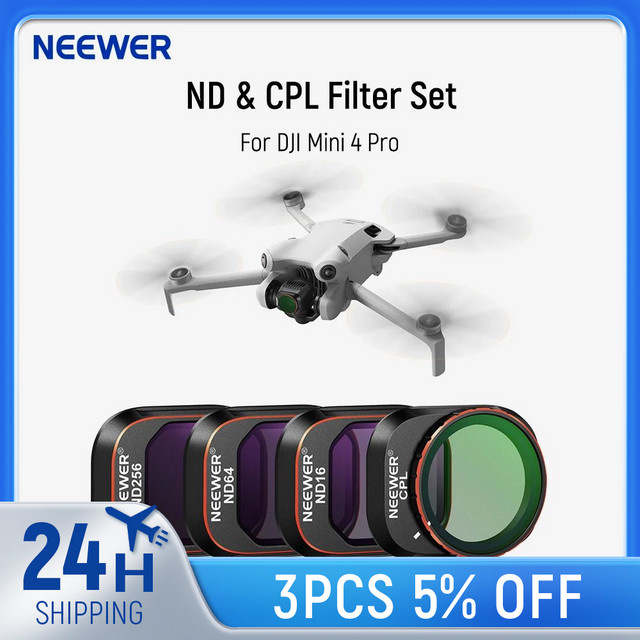 NEEWER Filterset für DJI Mini 4 Pro Drohnenobjektivzubehör - Bild 1