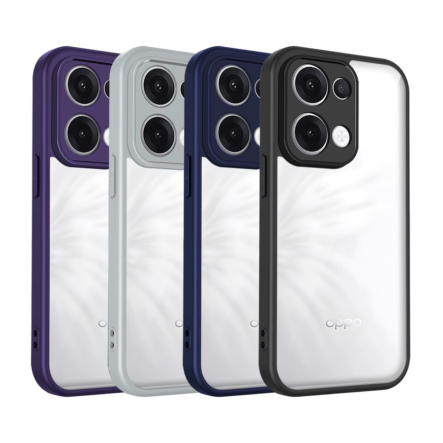 Stoßfeste Silikon Schutzhülle für Oppo Reno 13 5G CPH2689 mit Air-Kissen Design und matter Rückseite in Transparent oder Schwarz - Bild 3