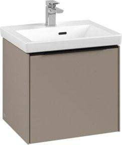 Villeroy & Boch Waschtischunterschrank Subway 3.0 in Taupe, Wandmontage mit LED-Beleuchtung und mattem Finish, B/T/H: 47,3 x 42,9 x 40,8 cm - Bild 1