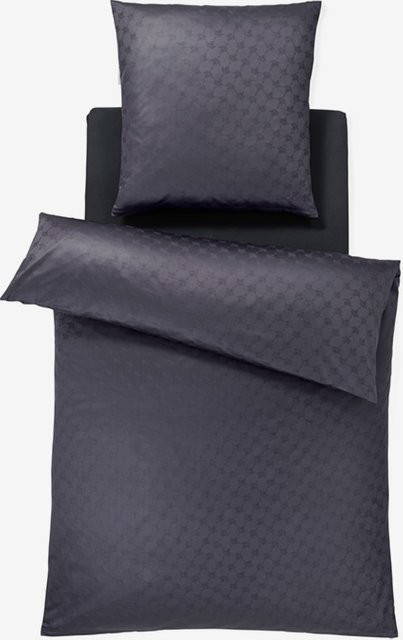 Joop Bettwäsche Cornflower aus Mako-Satin in Anthrazit - Bild 1
