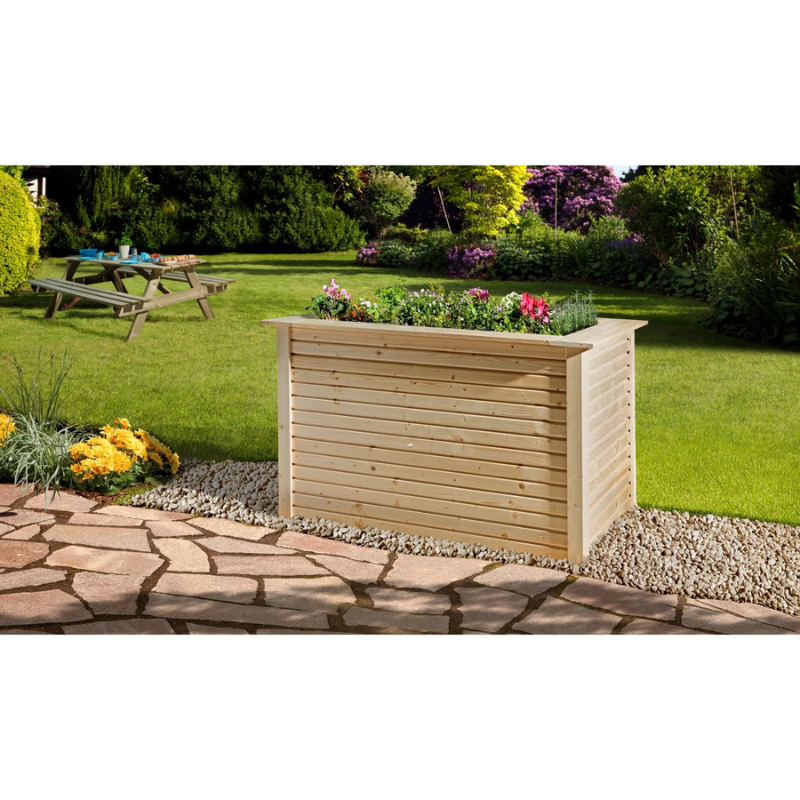WEKA Profi Holz-Hochbeet WekaLine 669 aus Fichtenholz in Beige, H x B x T: 81 x 131 x 91 cm - Bild 2