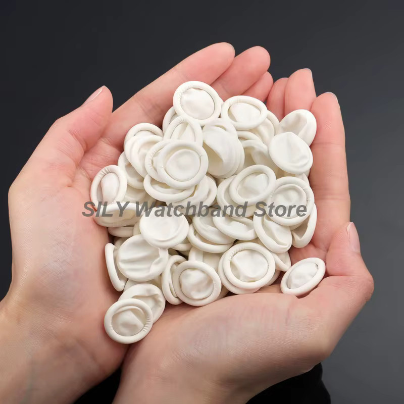 Latex-Handschuhe, Weiß, Unisex, Uhrenreparatur-Werkzeuge - Bild 4