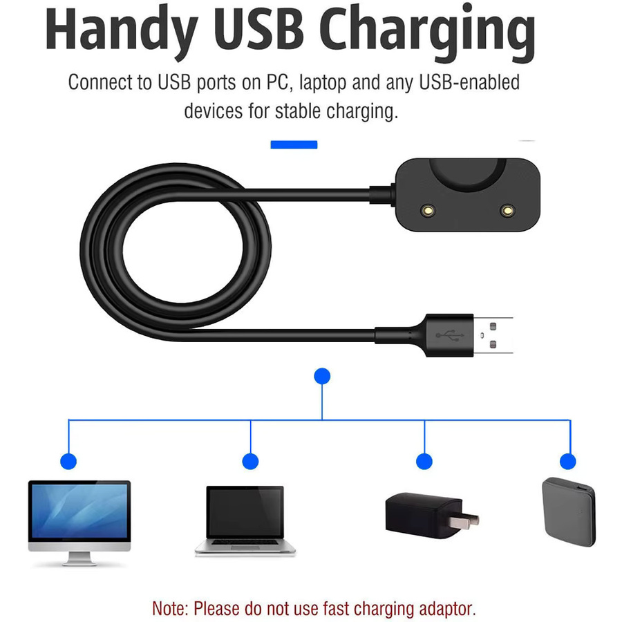 Samsung Ladegerät USB-C, Schwarz, für Galaxy Fit 3 SM-R390 - Bild 4