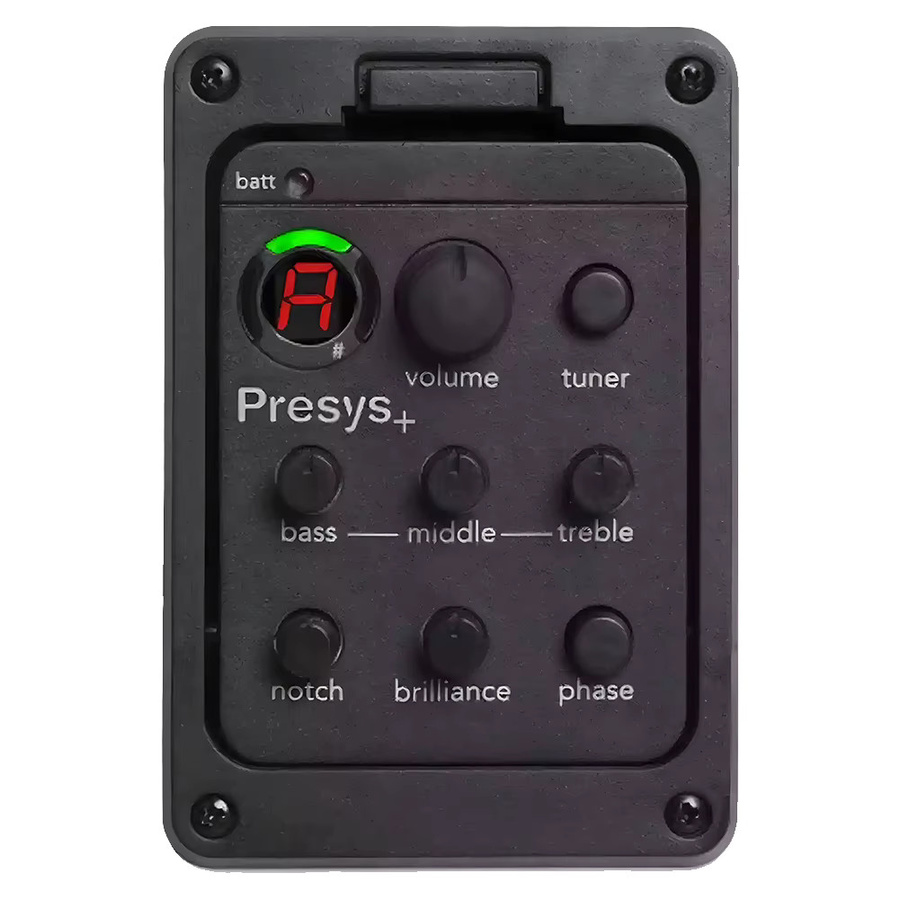 Fishman Presys+ 201 EQ-Tuner für klassische Akustikgitarren mit Piezo-Tonabnehmer und 4-Band-Equalizer in Schwarz - Bild 6