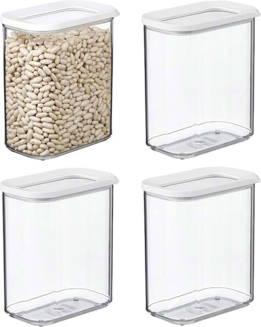 Mepal Modula Vorratsdosen 4er Set transparent luftdicht 1500 ml - Bild 1