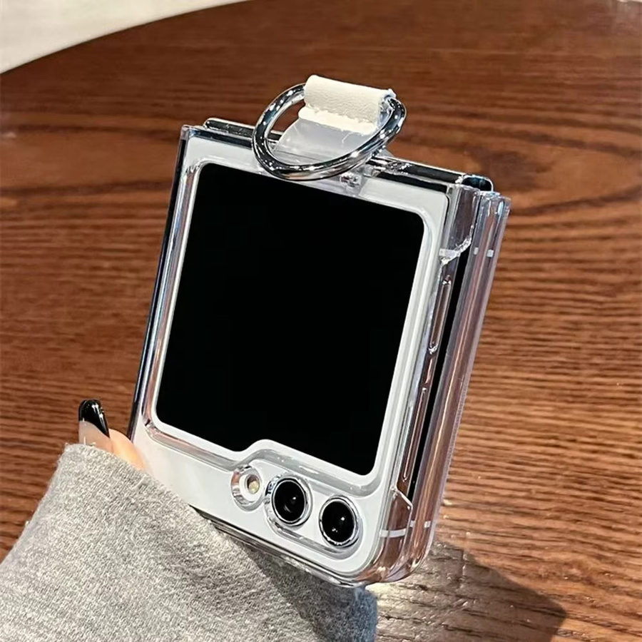 Transparente Acryl-Schutzhülle mit Ringhalter für Samsung Galaxy Z Flip 7 6 5 4 - Bild 4