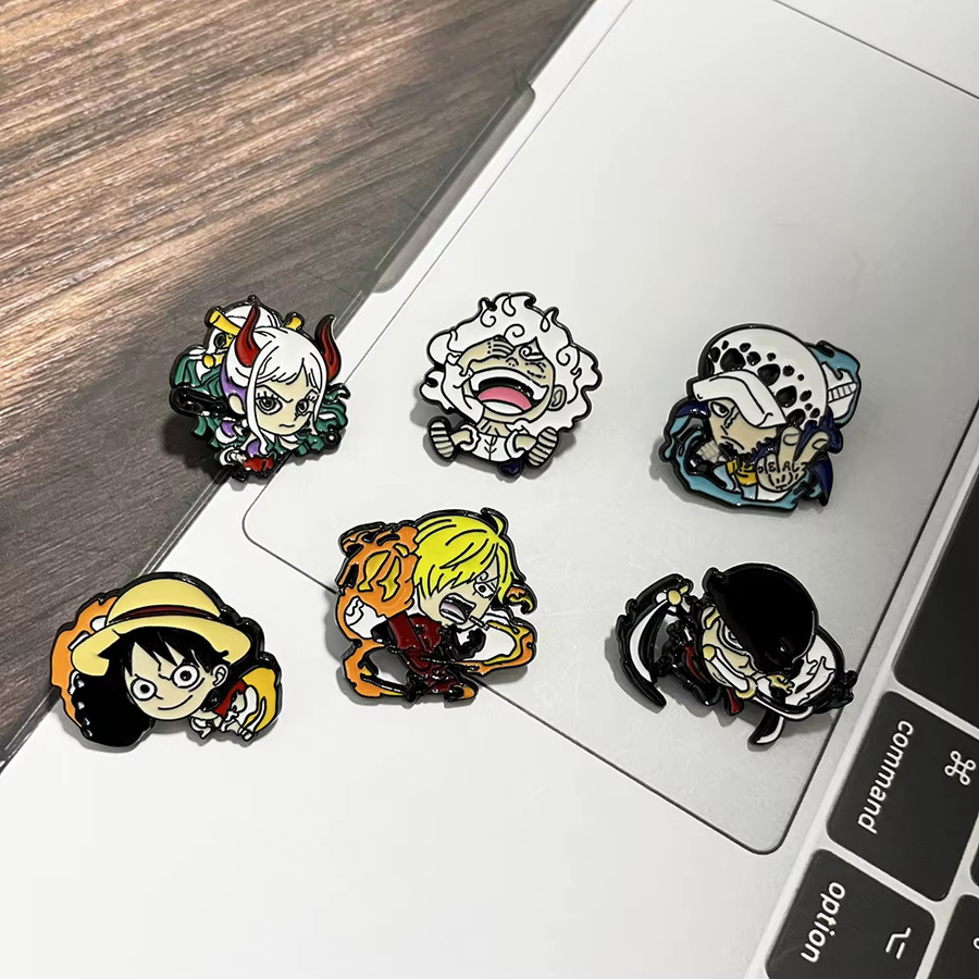 Bandai Anstecknadeln Set, One Piece Anime, Bunt, Herren - Bild 5
