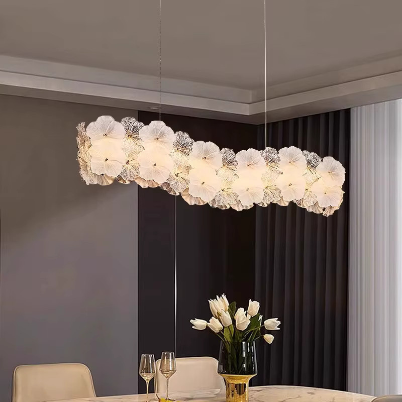 JIANKEXING Pendelleuchte aus Glas und Metall in Gold/Messing mit weißem Schirm für Wohnzimmer, Schlafzimmer und Küche - Bild 3