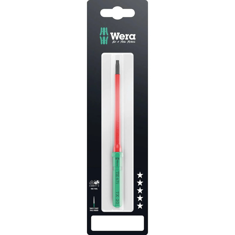 Wera Kraftform Kompakt VDE 67 I TORX TX 20 Wechselklinge, Schwarz - Bild 3