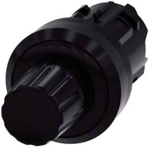 Siemens Stoptaster Push Button Schwarz aus Kunststoff 3SU1000-0HC10-0AA0 - Bild 1