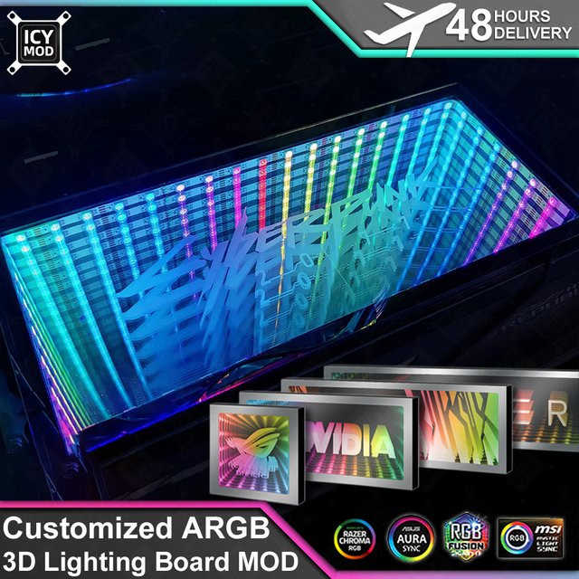 ICY MOD 3D Space Vision ARGB Lumineszierende Platine für PC-Gehäuse in Multicolour - Bild 1