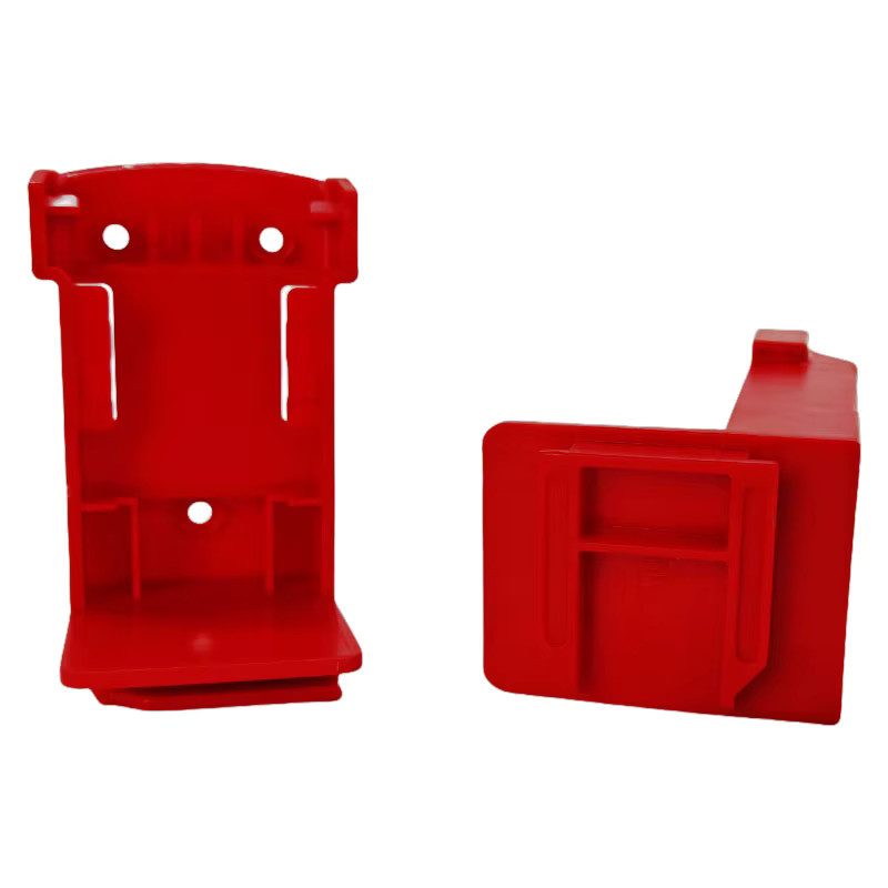 5 Stück 2-in-1 Werkzeugaufhänger und Dock, wandmontierter Batteriehalter für DeWalt 20 V und Milwaukee 18 V Akkus, Farbe: Rot - Bild 6