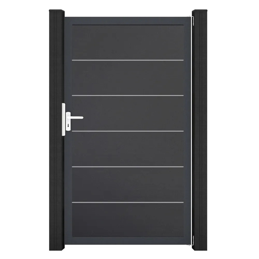 GroJa Tor 1-flg. Basicline Premium Anthrazit B: 100 cm, H: 180 cm - Bild 2
