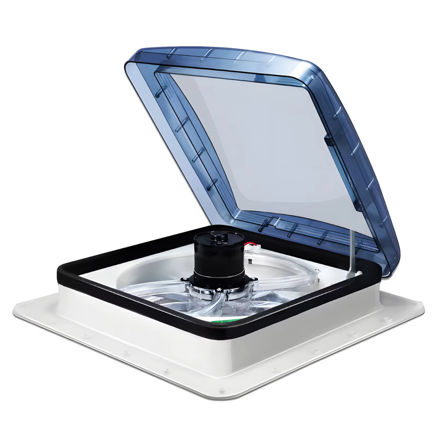 Podofo RV-Dachventilator mit intelligentem Regensensor und LCD-Fernbedienung in Weiß für Wohnmobile und Reiseanhänger - Bild 6