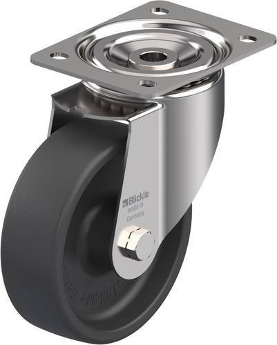 Blickle LIX-POHI 150G Lenkrolle in Grau aus Edelstahl mit 150 mm Rad-Durchmesser und 350 kg Tragfähigkeit - Bild 1