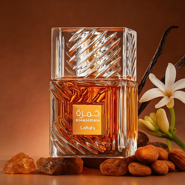 Lattafa Khamrah Eau de Parfum, 100 ml, Unisex, Vanille, Amber, Zimt, Würzig - Bild 1