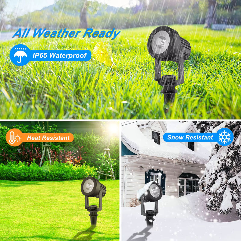 T-SUNRISE RGB Solar LED Scheinwerfer IP65 Wasserdicht Multicolor Outdoor Garten Flutlicht Schwarz - Bild 3
