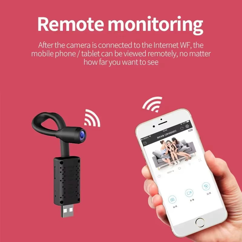 BMAD 4K USB WLAN Überwachungskamera mit flexiblem Objektiv und Bewegungserkennung in Schwarz - Bild 2